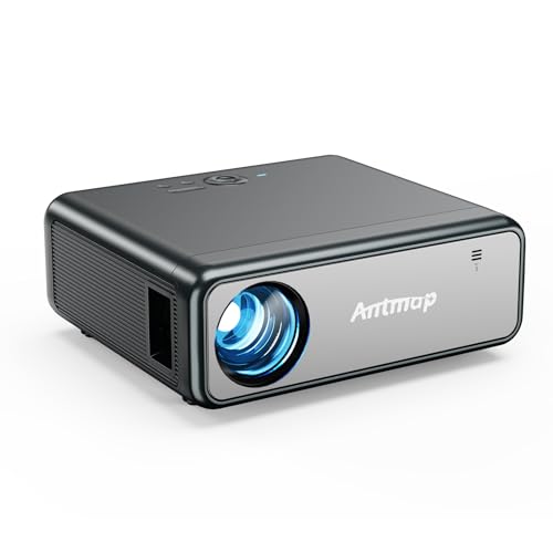 Proyector Portatil, Proyector Android con WiFi y Bluetooth, Proyector de Cine 1080P para Teléfono, Proyector Exterior Cine Jardin para Movil, Mini Proyector WiFi con 200” para iPhone/HDMI/USB/TV Stick