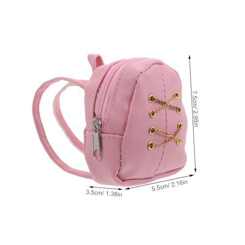 Mini Zipper Doll Backpack for Cute Coin Purse Change Pouch for Little Eyecatching Design for Financial Learning Daily Use2