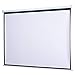 HOMCOM Schermo di Proiezione 100 Pollici Regolabile Ottimo Contrasto Tessuto Metallo 203 x 152 cm Bianco Nero