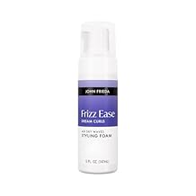 John Frieda Frizz Ease Dream Curls Air Dry Waves Styling Foam, Hair Foam for Curly or Wavy Hair, 5 Fl Oz