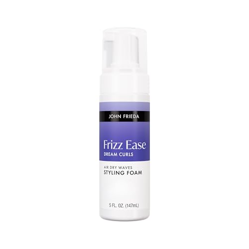 John Frieda Frizz Ease Dream Curls Air Dry Waves Styling Foam Hair Foam for Curly or Wavy Hair 5 Fl Oz
