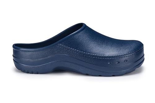 ESTRO Gartenschuhe Damen Clogs Geschlossen - Gartenclogs Herren Unisex Gummischuhe Damen Leicht Gartenclogs Damen Garten Clogs Herren CC01 (43, Dunkelblau)