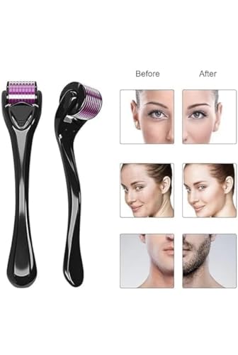 Image of H air roller For H air And Beard Regrowth 640 Micro 0.5mm Titanium Alloy Needles Reduces H air Fall & Stimulates H air Follicles, Safe and Effective Easy to use | Skin Care Men and Women (0.5)