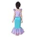 FINDPITAYA Niñas La Sirenita Vestido de Princesa Ariel Niños Disfraz Cola de...