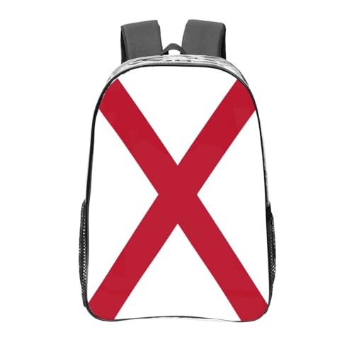 Sac à dos transparent avec poches et motif Alabama imprimé One Size