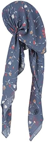 Pretied Head Scarves for Women Featuring Lightweight Crimped Material and Attractive