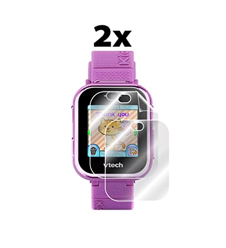 IPG for VTech KidiZoom DX3 Smartwatch Screen Protector (2 Units) Invisible Ultra HD Clear Film Anti Scratch Guard-Smooth/Self-Healing/Bubble -Free for DX3