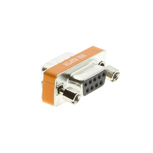 CABLEMAX RS232 Null Modem DB9 Male to DB9 Female Port Protector