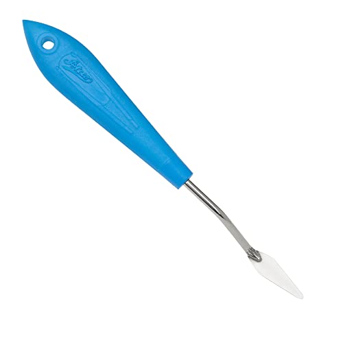 Ateco 1362 Offset Spatula, 1.4 Diamond Shape Trowel, Non-Slip Plastic Handle