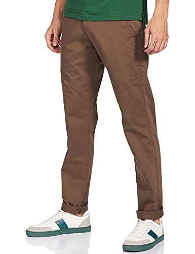 Image of EASIES Men's Slim Pants (E-16516 SPRSLMFT LTBRWN 36 LT.Brown