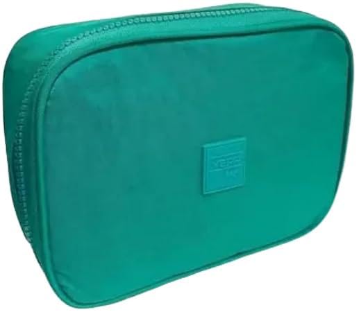 Estojo Escolar Nylon com Zíper Reforçado Yepp | Organizador Grande 1 compartimentos | Volta as Aulas (VERDE)