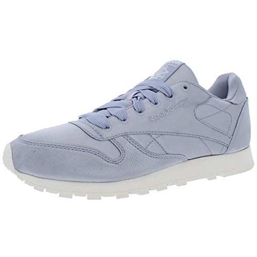 Image of Reebok Women's 100% Leather Sneaker, Purple Fog /Classic White, 6.5 M US