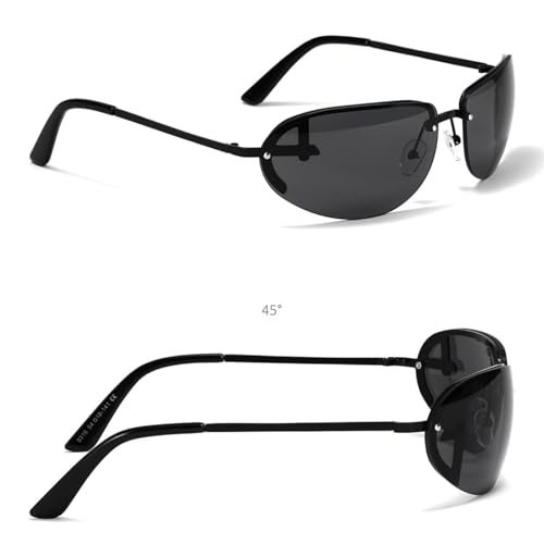 Semi-rimless Punk Sunglasses for Women Sports Men Outdoor Male Shades Uv400 Eyewear3