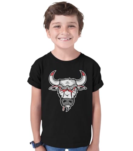 SNELOS Youth Kids Sneaker Matching Graphic T Shirt – The Bull Inspired Streetwear Tee for Boys and Girls