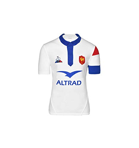 Maillot Rugby FFR Le Coq Sportif Blanc pour l'amour du maillot tricolore