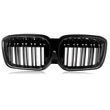 Rejilla delantera Compatible Con Para IX3 G08 LCI 2022 2023 2024 2025 Pare-chocs Avant Grille De Course Accessoires Extérieurs Noir Brillant