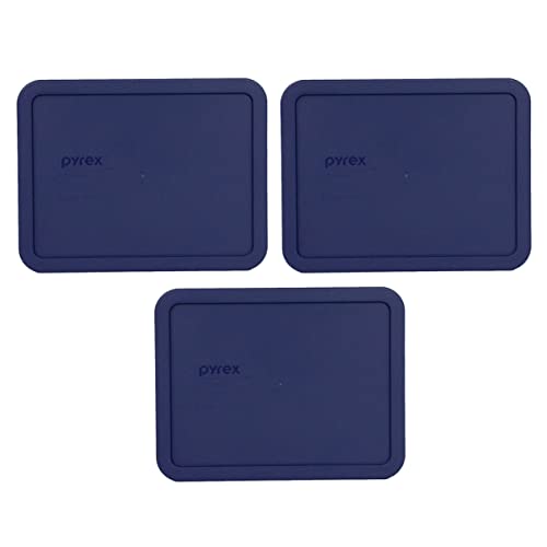 Couvercle Pyrex 7210-PC bleu marine pour plat rectangulaire 3 tasses lot de 2 - 2