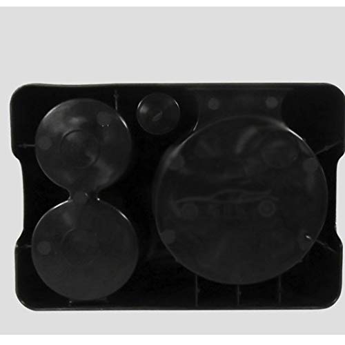 Porte-gobelet de Voiture Noir, Porte-gobelet de Voiture Portable Noir en Plastique, Porte-gobelet d'eau créatif