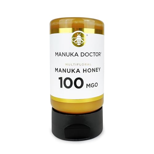 MANUKA DOCTOR - MGO 100 Squeezy Manuka Honey Multifloral (300g) 100% Pure New Zealand Honey. Certified. Guaranteed. RAW. Non-GMO