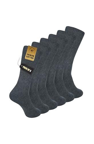 Image of Zaccai Cotton Crew Socks for Women - 3 Pack Soft, Breathable, Comfortable Everyday Socks for Work & Home