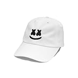 Marshmello- Smile Snapback, White, Adjustable Snapback, 6-Panel