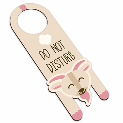 Image of CVANU Do Not Disturb Wooden Door Sign Hanger Size(24cm x 8.5cm) cv70