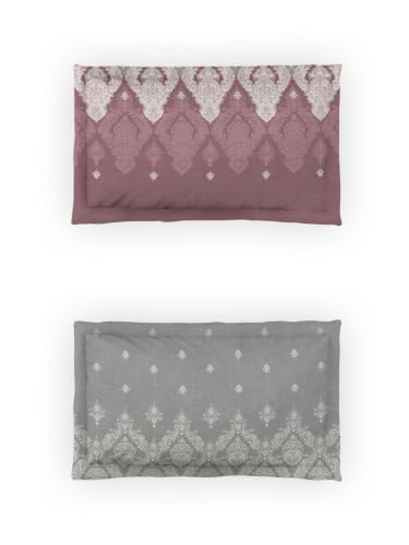 Image of DDECOR Live Beautiful 100% Pure Combed Cotton King Flat Bedsheet with 2 Pillow Covers | Ethnic 145TC | Soft, Comfortable & Perfect for Everyday Use | Souvenir Collection | 254 CM X 274 CM - Wine