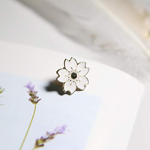 Apol Beautiful Cherry Blossom Brooches Enamel Brooch Pins Breastpin Set 5 Pieces For Women Girls Clothes Collar Dress Scarf Decoration #TOP4