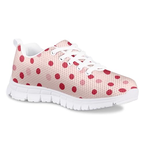 SYtrade Fashion Casual Kids Girls Athletic Sneakers Slip-on Tennis Shoes Pink-Dots Sports Sneaker