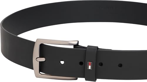 Tommy Hilfiger Herren Gürtel Denton 4,0 cm Ledergürtel, Schwarz (Black), 80 cm – Ansicht 5