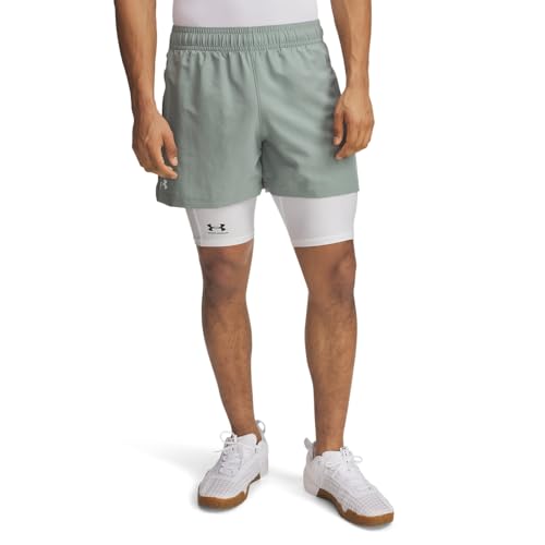 Under Armour Men's Tech Woven 5-inch Shorts, 348 Green, XLT