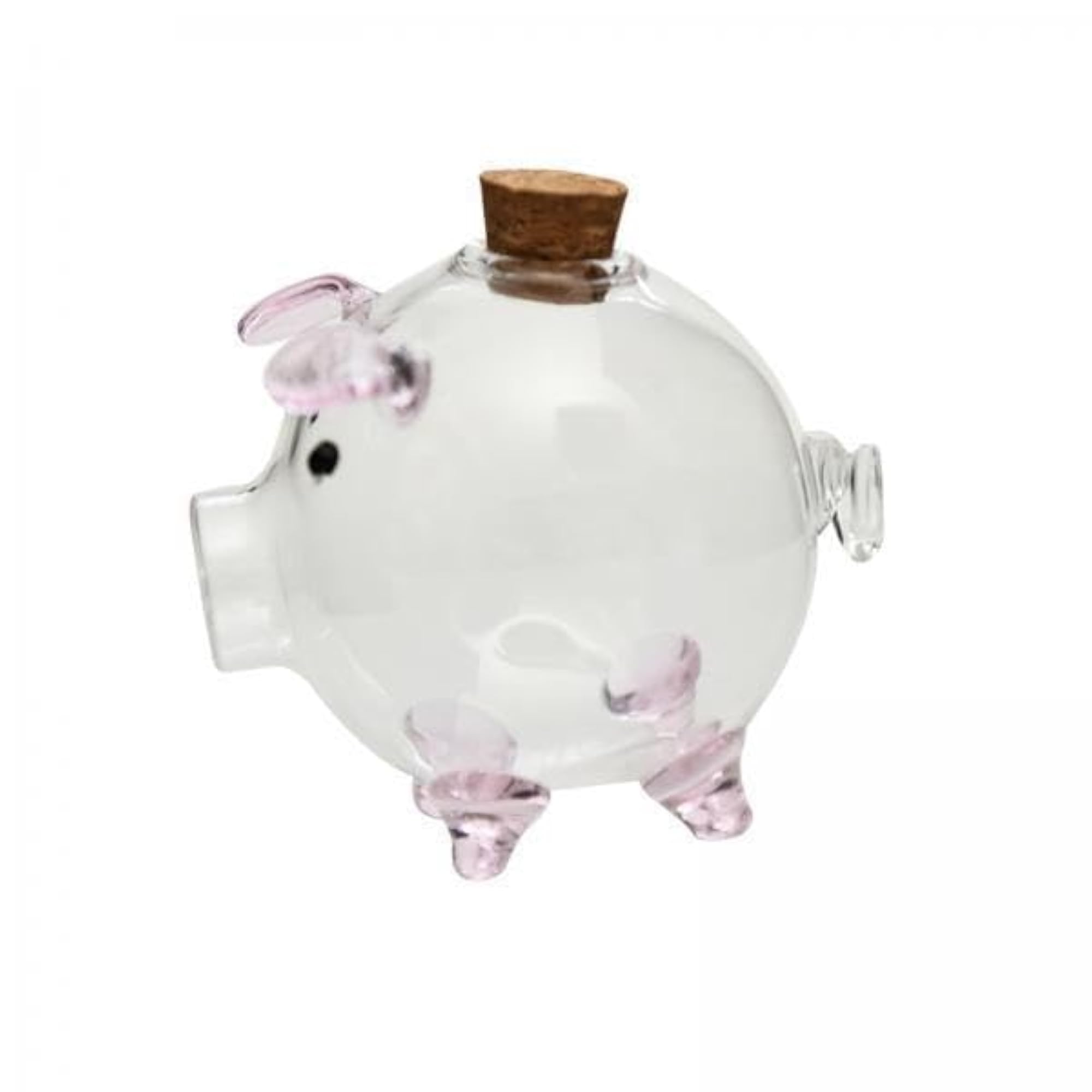 Delicate Glass Pig Figurine for Kids