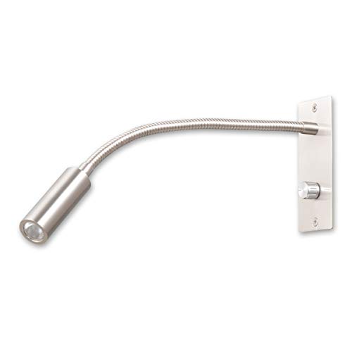 Agese Wall Mounted Reading Light Sconce Lamp Wall Light Knob Physical Dimmer Switch On/Off/Dim CREE LED 3W Warm White 3000K 110-240V AC NOT Cord (WL100-UP)
