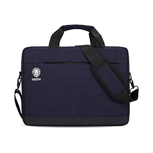 Green LionGreen Lion Pulito Shockproof Laptop Bag 15.6" Adjustable Shoulder Strap, Laptop Case for Business, Travel, & School - Blue