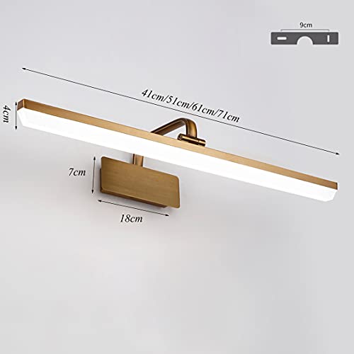 Luz de espejo LED 4000K con enchufe a prueba de salpicaduras para cocina e inodoro 7