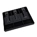 Hilitand Cash Register Insert Tray Replacement, Money Storage Box ABS Plastic, Convenient to Use, Arc Shaped Compartment (Black)
