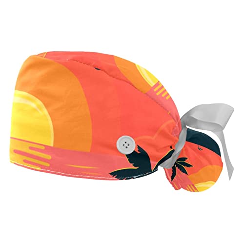 Casquettes de travail ajustables paysage de plage pour le quotidien