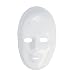 Plastic White Full Masks (1 dz) [Toy]