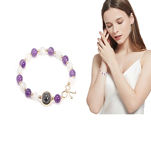 Healthyvibe Moonstone Amethyst Bracelet, Healthy Moonstone Amethyst Bracelet for Women Weight Loss Cover