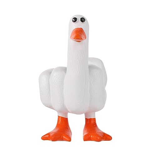 DAJASD Statua Solare Da Giardino, Luci Solari Da Giardino, Ornamenti Da Giardino In Resina Con Luce Solare,Luci Solari A Forma Di Anatra Per Prato