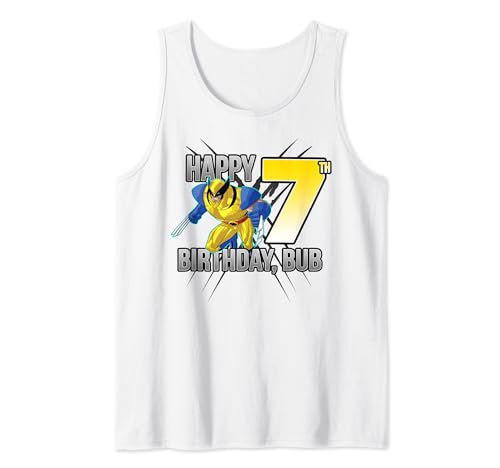 Wolverine Happy 7th Birthday Bub Tank Top cadeau anniversaire Marvel X-Men 7 ans