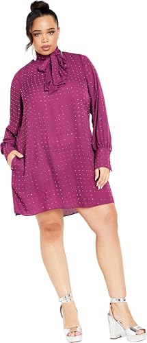 Image of City Chic Plus Size Shirt - Nailhead Tunic