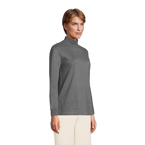 Image of Lands' End Women's Plus Size Long Sleeve Super T Mock
