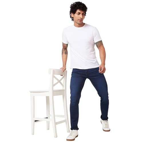 Image of Spykar Men's Slim Fit Low Rise Casual Jeans