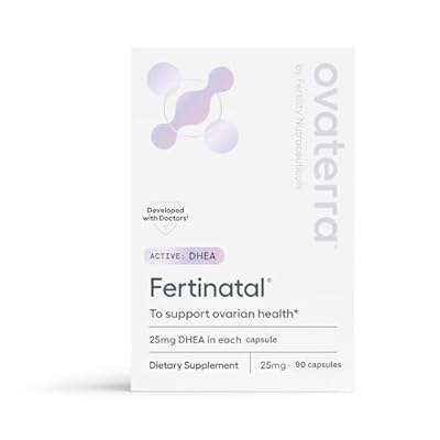 Micronized DHEA Female Natural Plant-Based Fertility Supplement 90-25mg Capsules - 28 Day Supply
