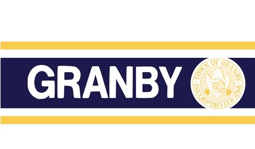 Drapeau Granby Massachusetts résistant au vent pour mât extérieur