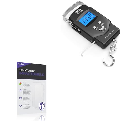 BoxWave Screen Protector Compatible with Dr.Meter Fish Scale PS01 - ClearTouch ImpactShield (2-Pack), Impenetrable Screen Protector Flexible Film