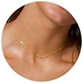 Awvialy Sideways Cross Necklace for Women,Dainty Gold Cross Necklace 14k Gold Plated Cross Necklace Cute Gold Cross Pendant Simple Gold Choker Necklaces Aesthetic Gold Jewelry for Women Girls Gift