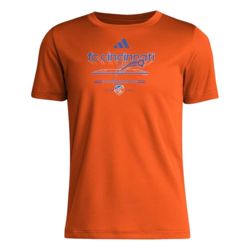 adidas Kids' FC Cincinnati Vintage World Pre-Game Short Sleeve T-Shirt