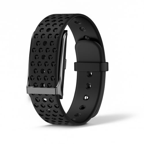Elprico Tracker Fitness Senza Schermo, Braccialetto Intelligente con Batteria da 45 Giorni, Fascia da 10 M di attività Impermeabili e Monitor per il Sonno per Uomini e Donne (BLACK)